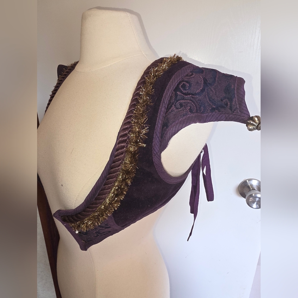 Purple and Gold Decorative Vest